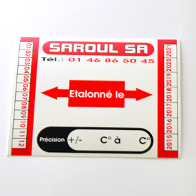 Étiquette autocollante sérigraphie