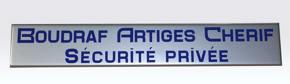 Signalétique intérieure plaque porte